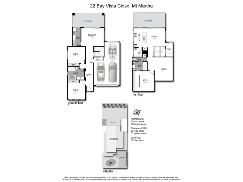 22A Bay Vista Close, Mount Martha VIC 3934 Floorplan