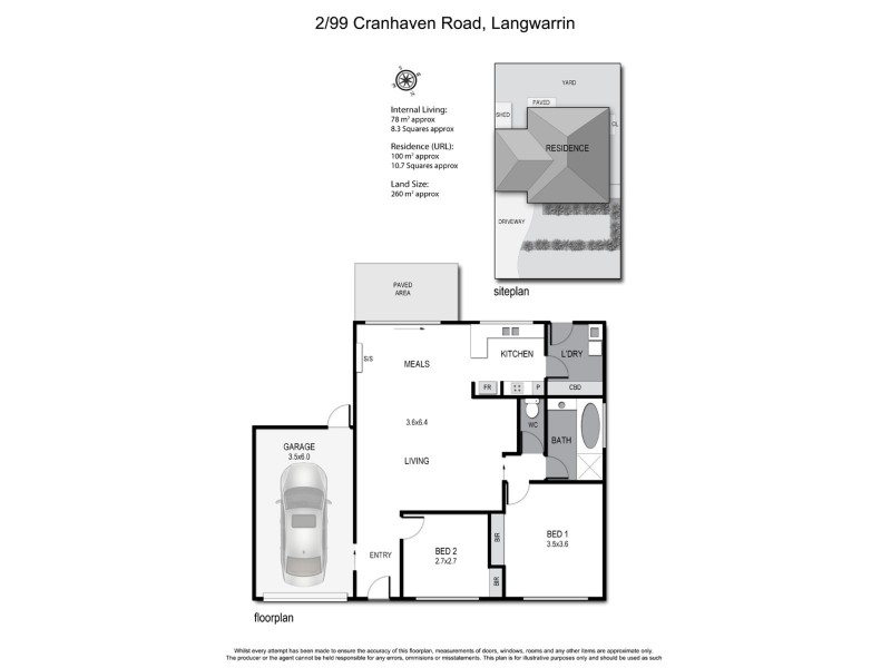 2/99 Cranhaven Road, Langwarrin VIC 3910 Floorplan