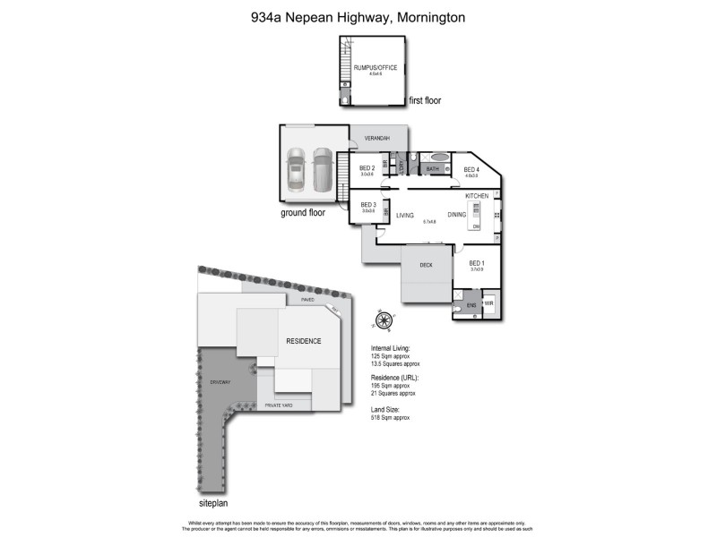 2/934 Nepean Highway, Mornington VIC 3931 Floorplan