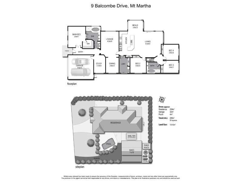 9 Balcombe Drive, Mount Martha VIC 3934 Floorplan