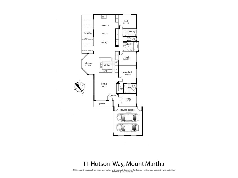 11 Hutson Way, Mount Martha VIC 3934 Floorplan