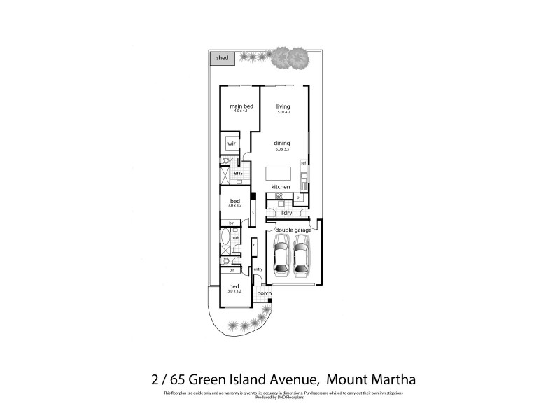 2/65 Green Island Avenue, Mount Martha VIC 3934 Floorplan