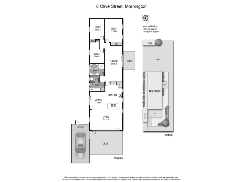 8 Olive Street, Mornington VIC 3931 Floorplan