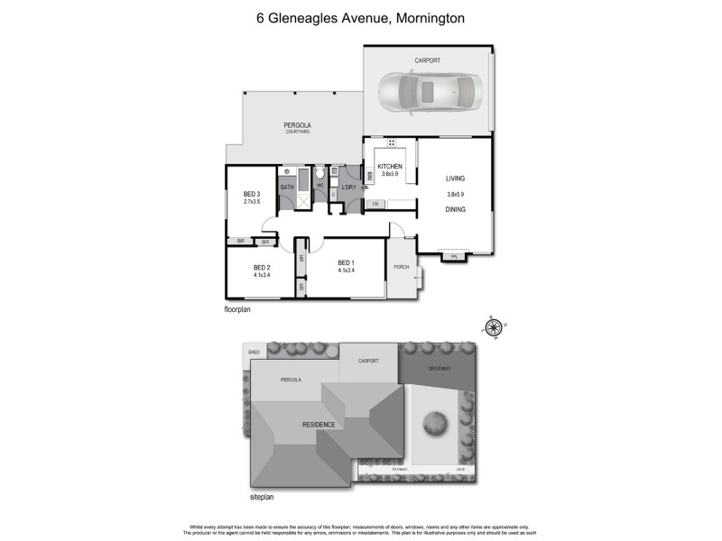 1/6 Gleneagles Avenue, Mornington VIC 3931 Floorplan