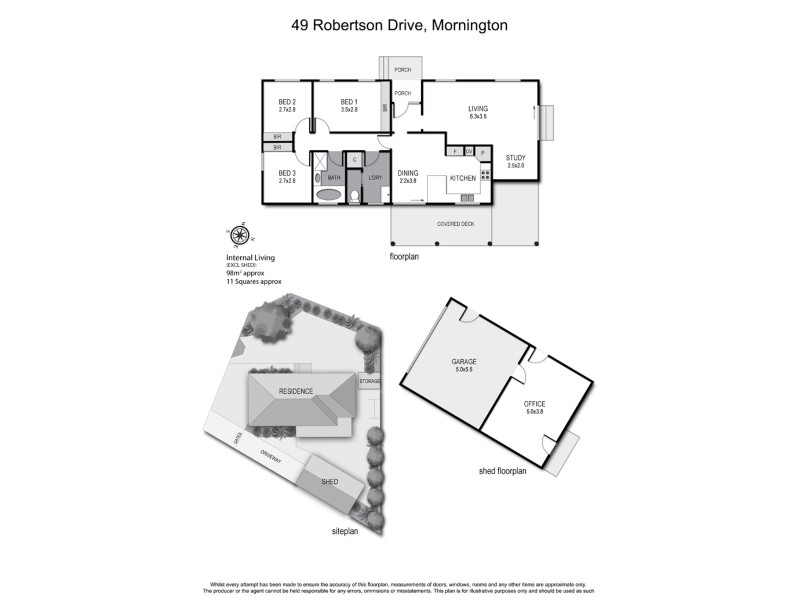 49 Robertson Drive, Mornington VIC 3931 Floorplan