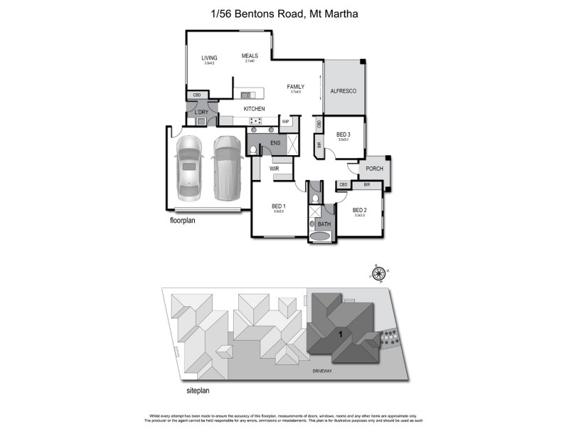 1/56 Bentons Road, Mount Martha VIC 3934 Floorplan