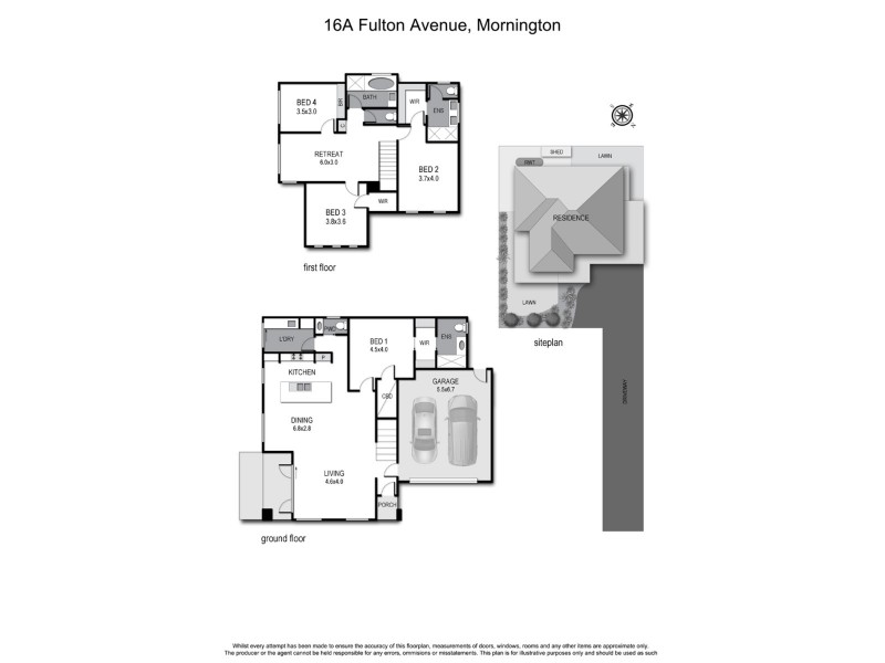 16A Fulton Avenue, Mornington VIC 3931 Floorplan