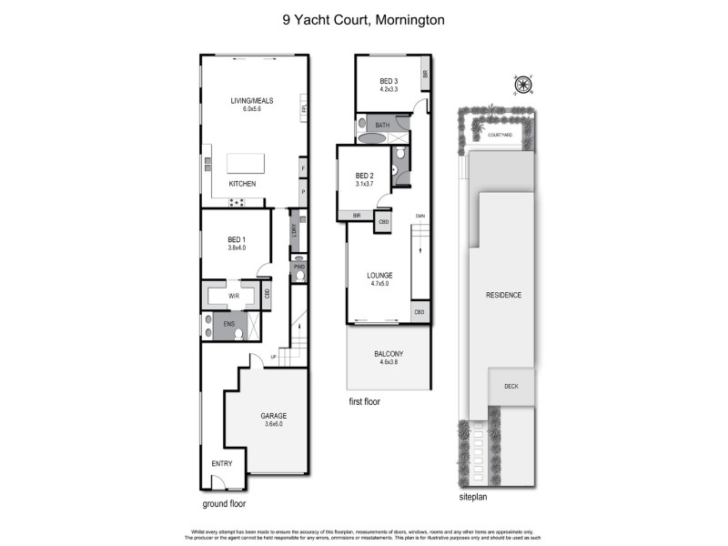 9 Yacht Court, Mornington VIC 3931 Floorplan
