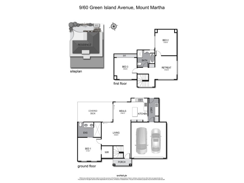 9/60 Green Island Avenue, Mount Martha VIC 3934 Floorplan