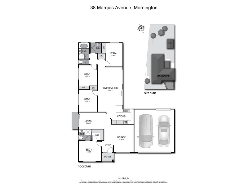 38 Marquis Avenue, Mornington VIC 3931 Floorplan