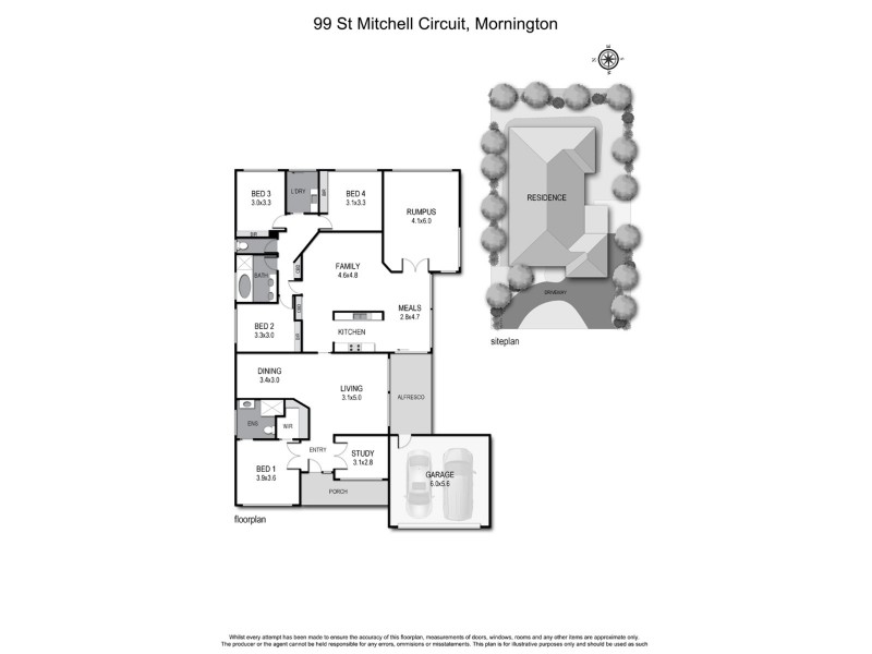 99 St Mitchell Circuit, Mornington VIC 3931 Floorplan