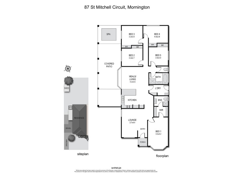 87 St Mitchell Circuit, Mornington VIC 3931 Floorplan