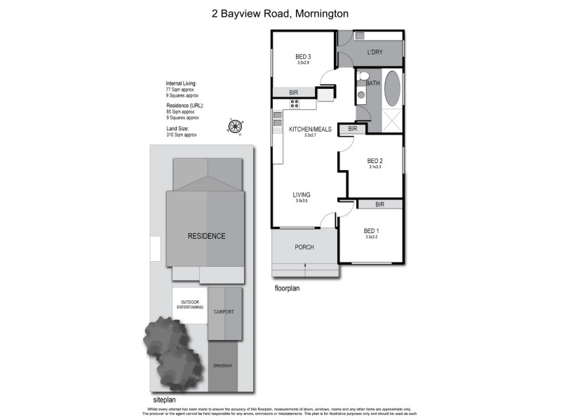 2 Bayview Road, Mornington VIC 3931 Floorplan