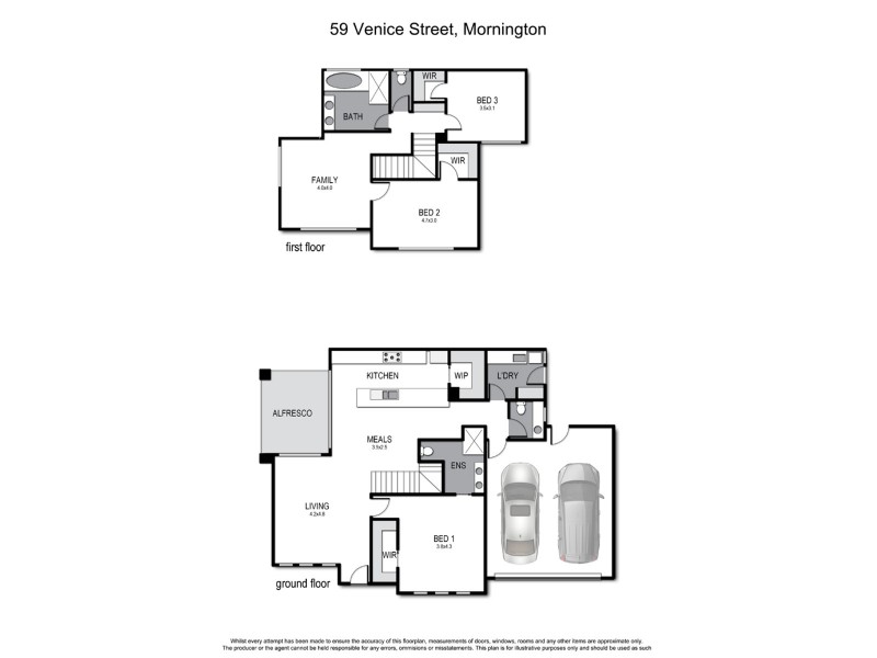 2/1 Orchid Avenue, Mornington VIC 3931 Floorplan