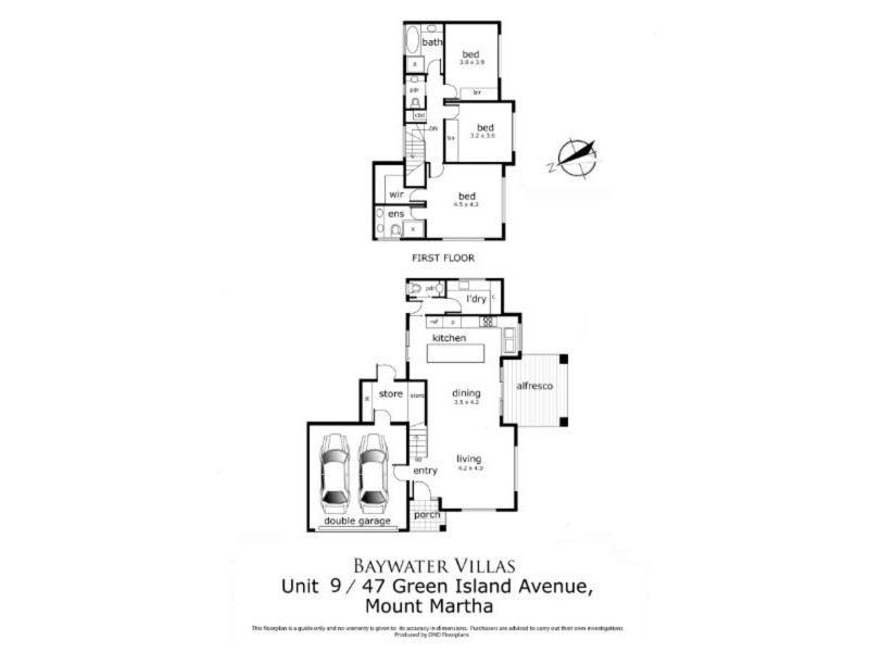 9/47 Green Island Avenue, Mount Martha VIC 3934 Floorplan