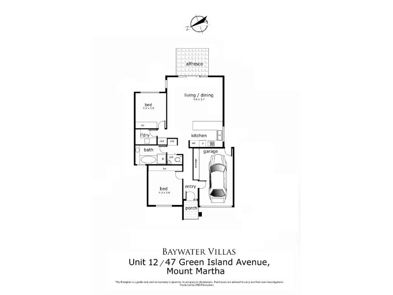 12/47 Green Island Avenue, Mount Martha VIC 3934 Floorplan