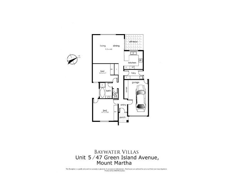 5 /47 Green Island Avenue, Mount Martha VIC 3934 Floorplan