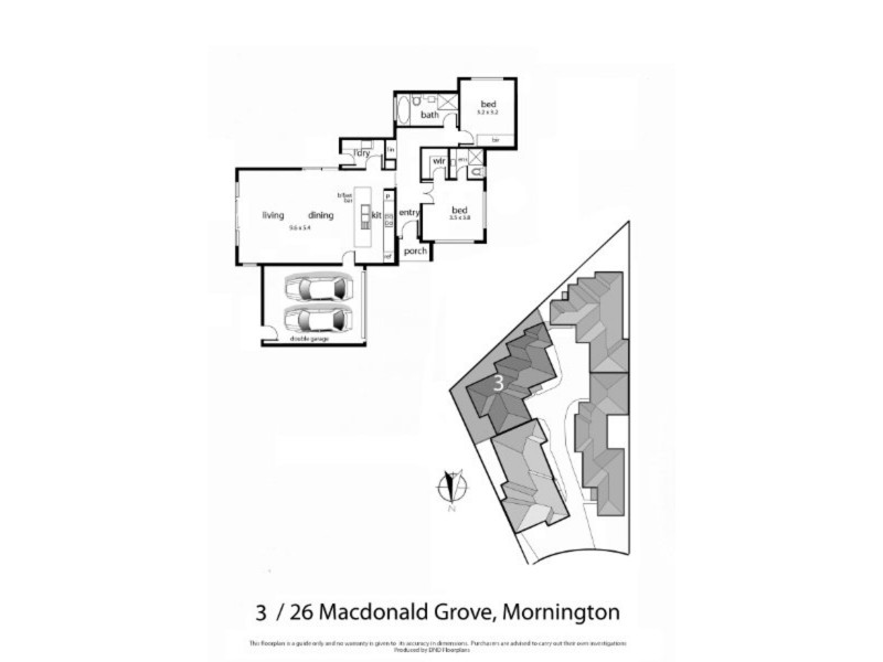 3/26 Macdonald Grove, Mornington VIC 3931 Floorplan