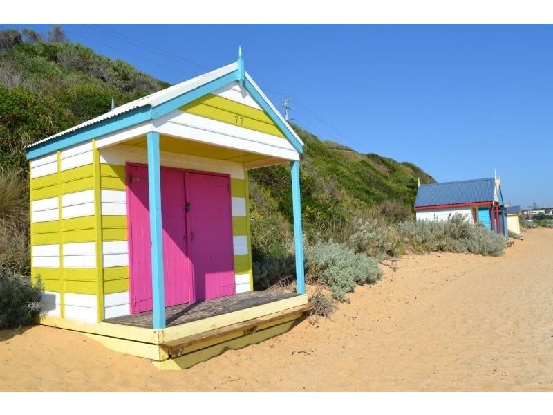 Bathing Box 77, Fishermans Beach, Mornington VIC 3931