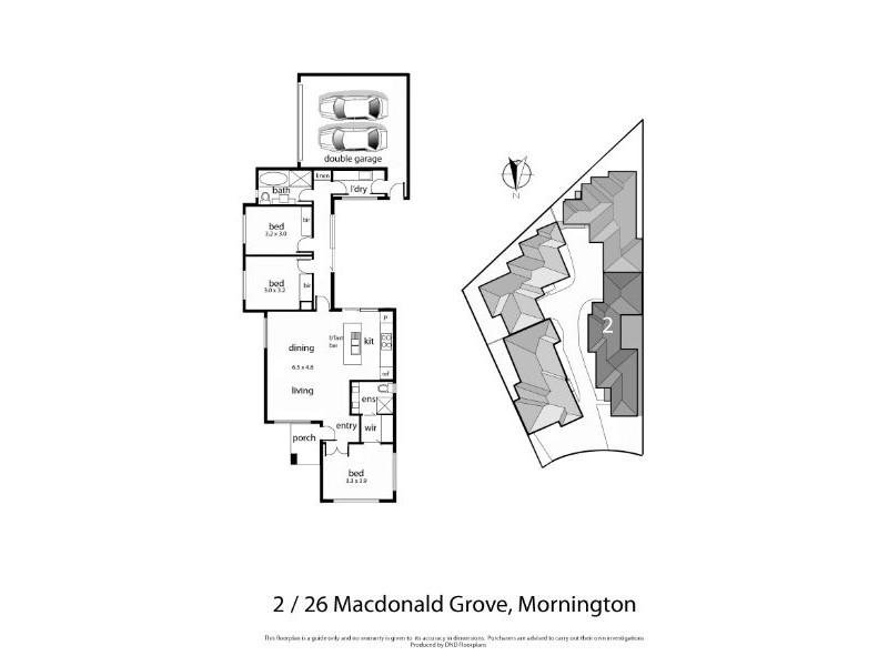 2/26 Macdonald Grove, Mornington VIC 3931 Floorplan