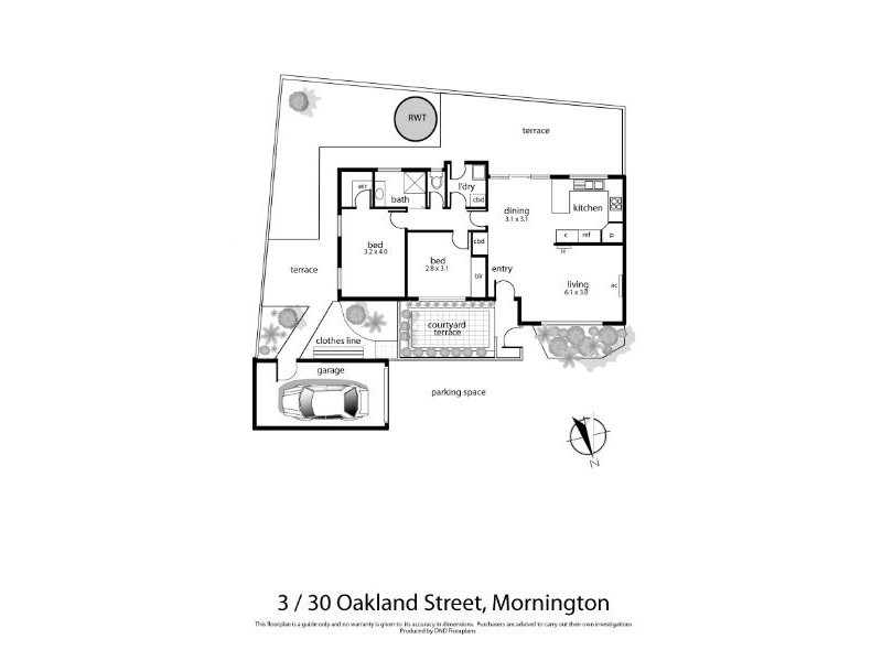 3/30 Oakland Street, Mornington VIC 3931 Floorplan