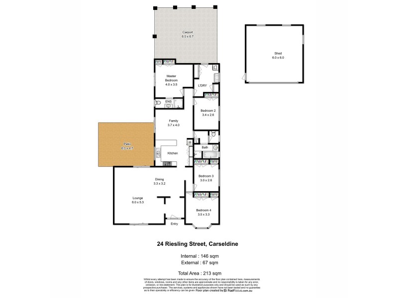 24 Riesling Street, Carseldine QLD 4034 Floorplan