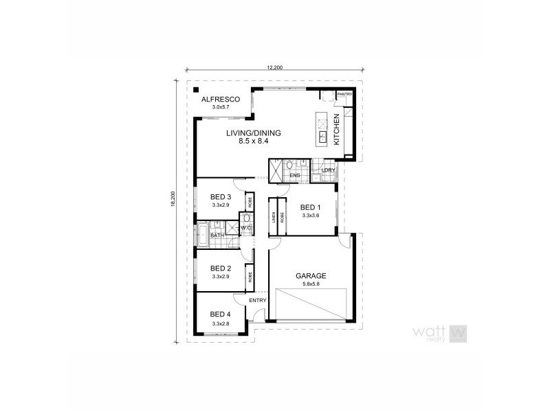 3 Botticelli Close, Carseldine QLD 4034 Floorplan