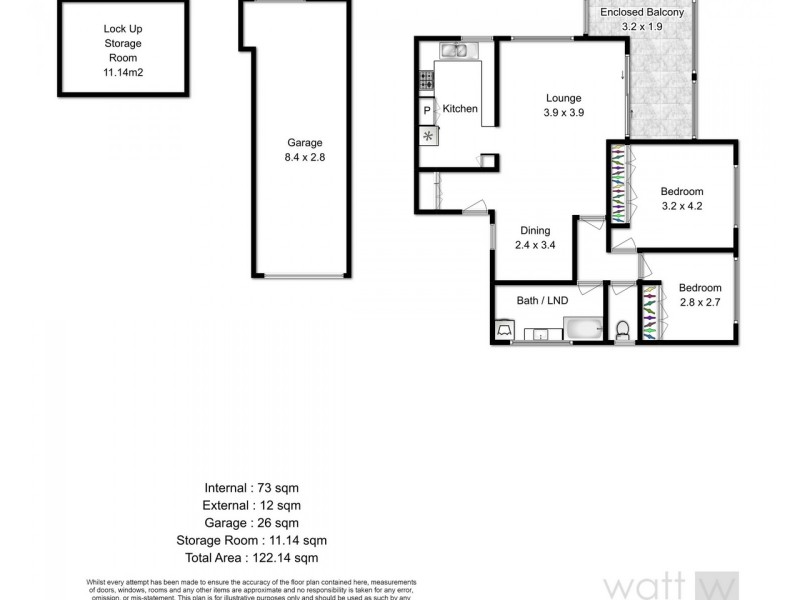 1/61 Bellevue Terrace, Clayfield QLD 4011 Floorplan