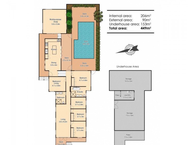 15 Raymond Street, Shorncliffe QLD 4017 Floorplan