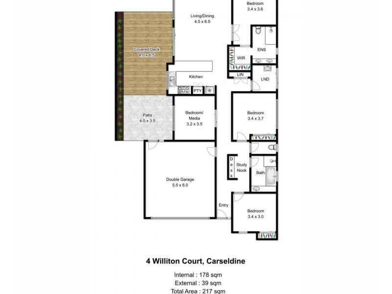 4 Williton Court, Carseldine QLD 4034 Floorplan