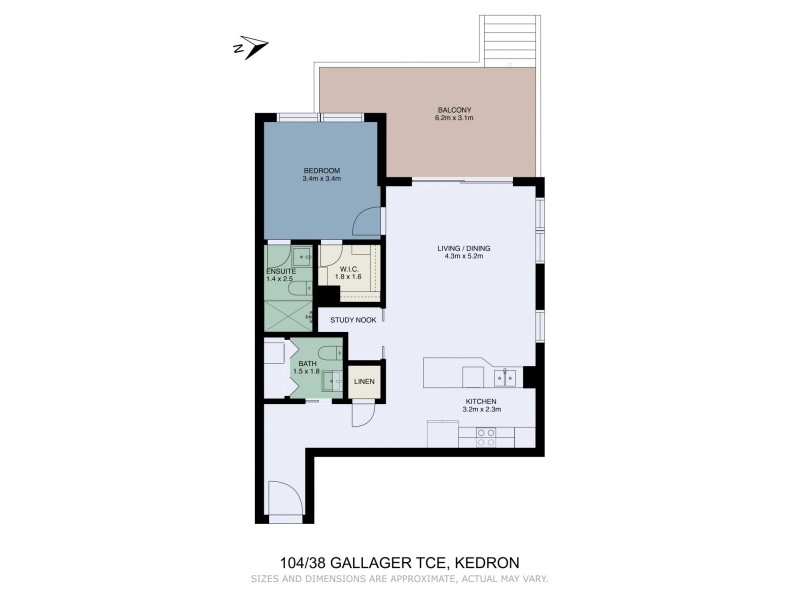 104/38 Gallagher Terrace, Kedron QLD 4031 Floorplan