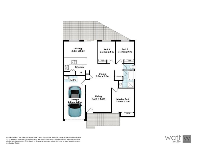 4/9 Lavender Place, Fitzgibbon QLD 4018 Floorplan