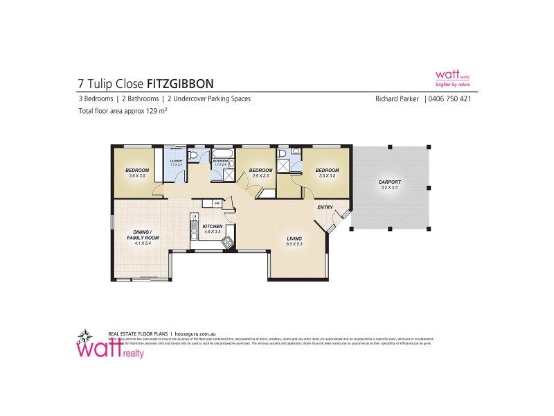 7 Tulip Close, Fitzgibbon QLD 4018 Floorplan