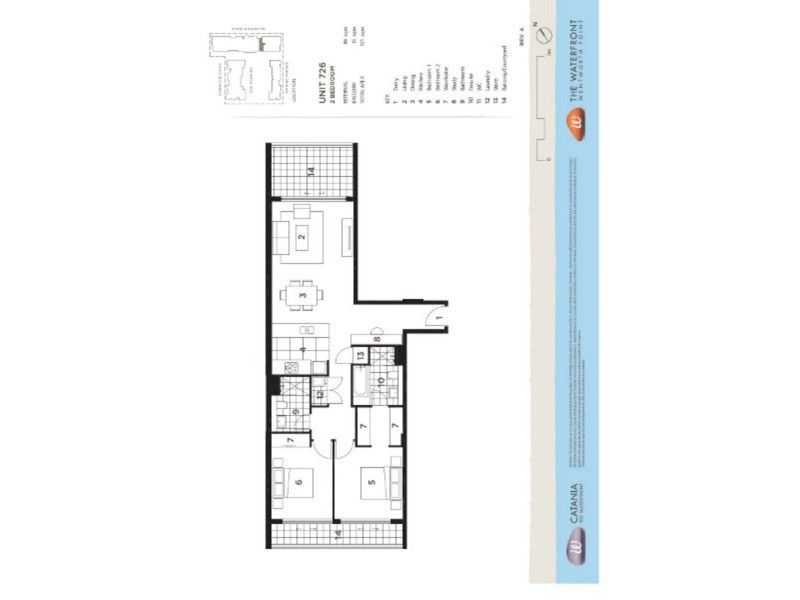 726/26 Baywater Drive, Wentworth Point NSW 2127 Floorplan