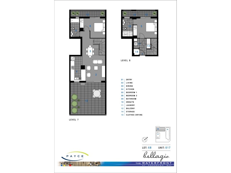 617/16 Marine Parade, Wentworth Point NSW 2127 Floorplan