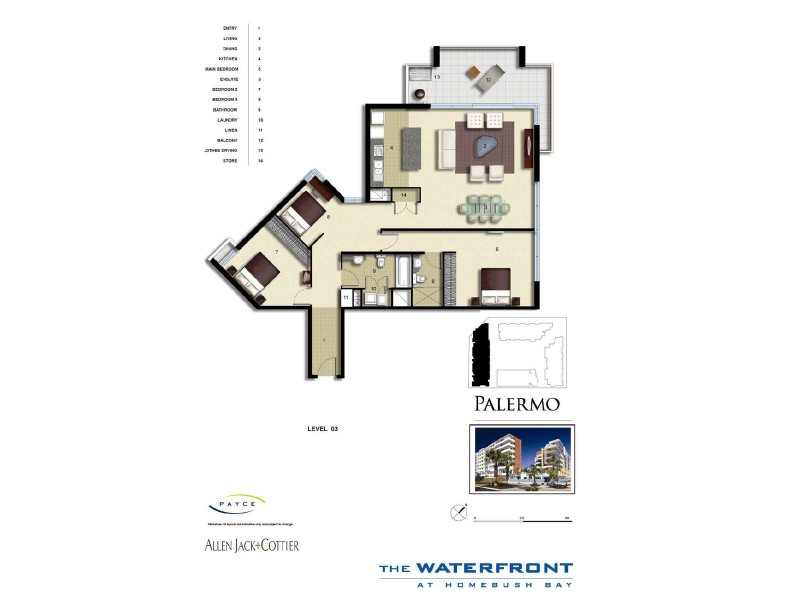 362/3 Baywater Drive, Wentworth Point NSW 2127 Floorplan