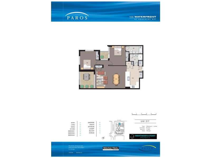 217/21 Hill Road, Wentworth Point NSW 2127 Floorplan