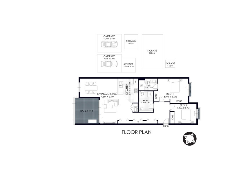 706/49 Hill Road, Wentworth Point NSW 2127 Floorplan