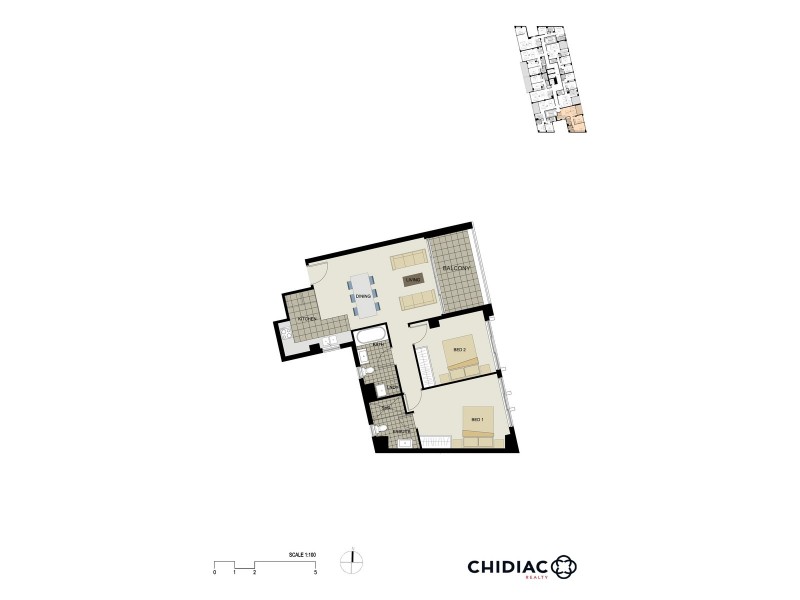 1402/6-10 Charles Street, Parramatta NSW 2150 Floorplan