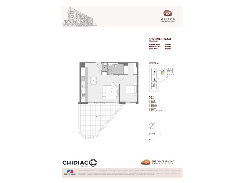 405/10 Savona Drive, Wentworth Point NSW 2127 Floorplan