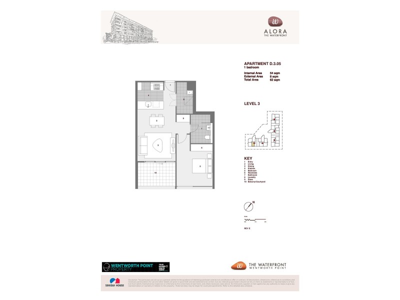 D305/17 Monza Boulevard, Wentworth Point NSW 2127 Floorplan