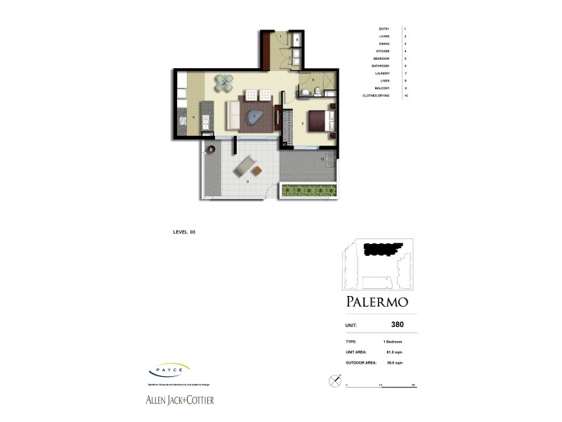 380/33 Hill Road, Wentworth Point NSW 2127 Floorplan