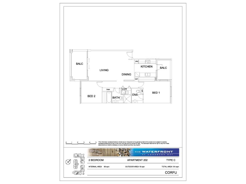 202/5 Stromboli Strait, Wentworth Point NSW 2127 Floorplan