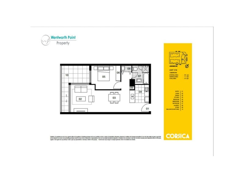 319/6 Baywater Drive, Wentworth Point NSW 2127 Floorplan
