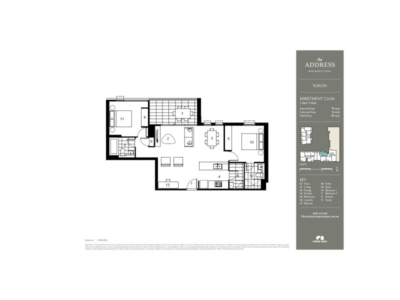 504/21 Verona Drive, Wentworth Point NSW 2127 Floorplan