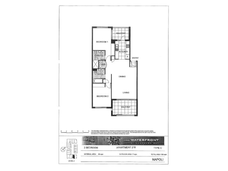 218/3 Stromboli Strait, Wentworth Point NSW 2127 Floorplan