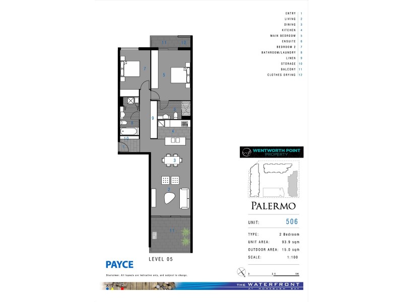 506/6 Nuvolari Place, Wentworth Point NSW 2127 Floorplan