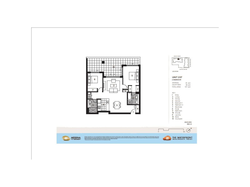 207/48 Amalfi Drive – Messina, Wentworth Point NSW 2127 Floorplan