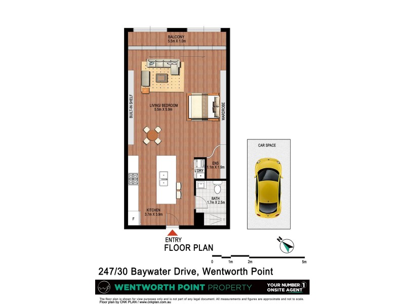 247/30 Baywater Drive, Wentworth Point NSW 2127 Floorplan