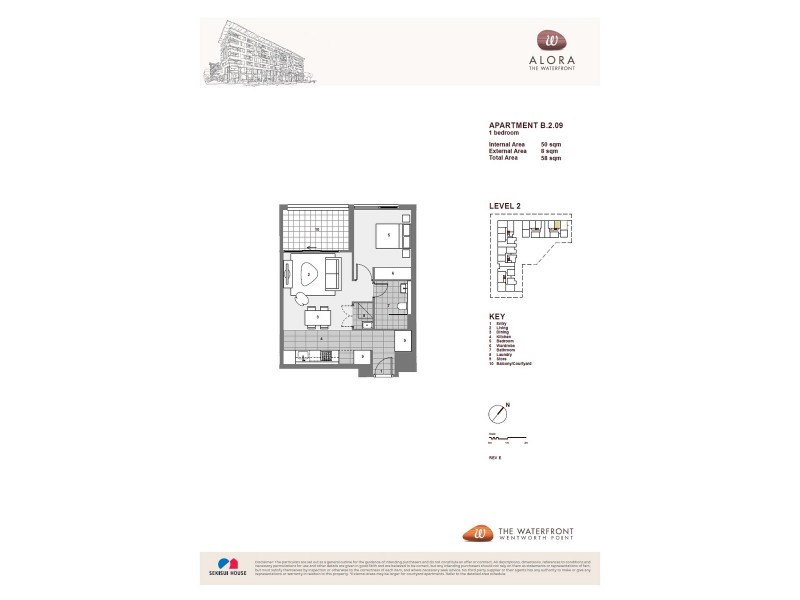 209/16 Savona Drive, Wentworth Point NSW 2127 Floorplan